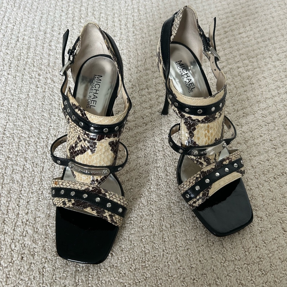 Michael Kors- Snakeskin Stiletto Sandals